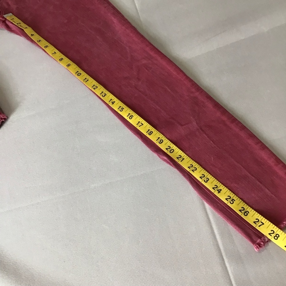 Hudson Jeans Women's Mid Rise Nico Super Skinny Raw Hem in Rose - Picture 12 of 13